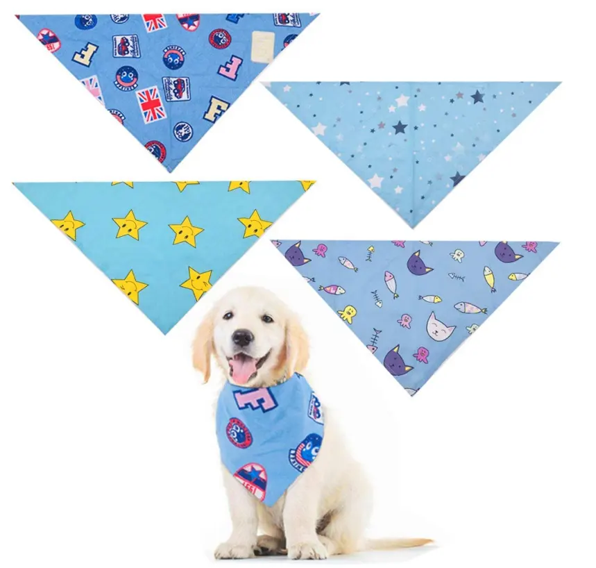 Bavoir en Bandana pour chien, foulard d'halloween, personnalisable, fournitures d'animaux, chien