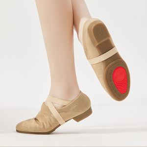 Chaussures <span class=keywords><strong>de</strong></span> danse jazz pour femmes en maille respirante avec semelle entièrement en caoutchouc pour les enseignants, danse <span class=keywords><strong>de</strong></span> salon, pom-pom girl pour l'entraînement et la pratique - Product Image 1