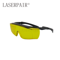 Lunettes de sécurité laser 450nm OD6+ pour la protection des yeux contre les lasers bleus, haute transmission 79%, conformes à la norme CE EN207