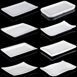 Trắng <span class=keywords><strong>melamine</strong></span> phục vụ khay tái sử dụng hình chữ nhật món khai vị platters tùy chỉnh in <span class=keywords><strong>Melamine</strong></span> hình chữ nhật tấm - Product Image 2
