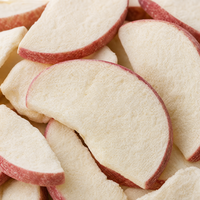 Kosjer HALAL BRC CERTIFICAAT Natuurlijke Gefreeze-droogde Appelschijfjes Zoete Smaak Laag in Vet Klaar om te Eten Veganistisch Voedsel ODM OEM Gedroogd Fruit