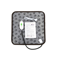 Couverture chauffante électrique pour animaux de compagnie 45x45cm, imperméable, avec régulateur de température, fournitures pour animaux de compagnie