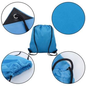 Wholesale Eco-friendly Waterproof Reusable Custom Backpack Gym <b>Drawstring</b> <b>Bag</b> with Logos - Product Image 2