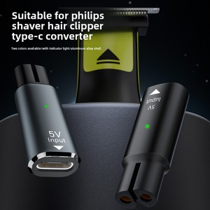 Adaptador <span class=keywords><strong>de</strong></span> Carga <span class=keywords><strong>de</strong></span> Aleación <span class=keywords><strong>de</strong></span> Aluminio para Afeitadoras Eléctricas <span class=keywords><strong>y</strong></span> Cortapelos, Convertidor <span class=keywords><strong>de</strong></span> Tipo-C Hembra a [Insertar Tipo <span class=keywords><strong>de</strong></span> Conector] para Carga <span class=keywords><strong>de</strong></span> 4.3V/5V/8V/15V - Product Image 3