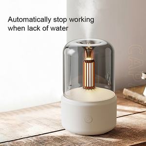Diffuseur d'arômes à ultrasons pour huiles essentielles, humidificateur à lumière de bougie, aromathérapie, nébulisation de parfum - Product Image 2