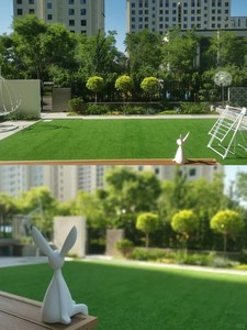 Césped Artificial de 50 mm de Alta Densidad, Césped Sintético para Exteriores, Alfombra Decorativa Verde Realista - Product Image 4