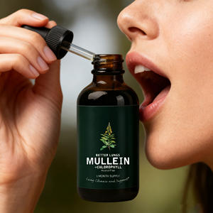 Nhãn hiệu riêng thảo dược bổ sung sạch phổi mullein lá chiết xuất giọt hữu cơ tự nhiên hỗ trợ cho người lớn hệ thống y tế - Product Image 2