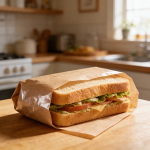 Papier de cuisson personnalisé double face 35 g/m², rouleaux perforés résistants, papier sulfurisé pour l'emballage de boulangerie - Product Image 3