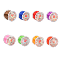 Fil élastique en cristal solide et extensible, cordon pour bracelet de perles, taille 0,8 mm, longueur 45 m