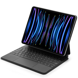 2024 Qwer Có Thể Tháo Rờ<span class=keywords><strong>i</strong></span> Ma Thuật Không Dây RGB Backlit USB-C Bàn Phím Máy Tính Để Bàn Trường Hợp Cho Ipad 12.9 & Ipad Pro13 Bao Gồm Touchpad - Product Image 4
