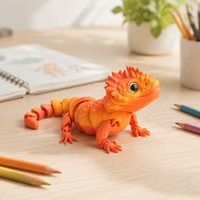 Offre Spéciale : Figurine Articulée en Plastique Imprimée en 3D, Grande Lézard Monobloc avec Articulations Mobiles – Cadeau pour Adultes, Jouet Anti-Stress