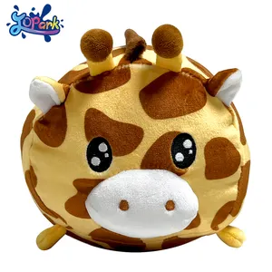 ODM 8 Inch Height Plush Pillow Cute Giraffe China Factory Direct Selling Soft Stuffed Hug Pillow For Kids Birthday Gift Dolls