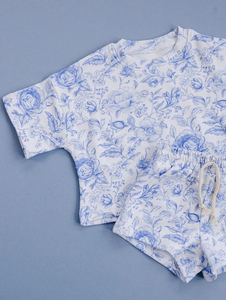 Conjuntos de Ropa para Niñas, Estilo Coqueta, con Estampado de Lazos, Shorts, 2 Piezas, Verano, Boutique - Product Image 2