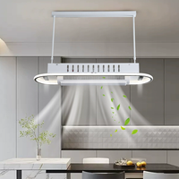 Ventilateur de plafond moderne sans pales à spectre complet, lampe de plafond à intensité variable pour salon et chambre