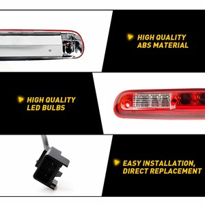 ไฟเบรกดวงที่สามแบบ LED เลนส์สีแดง Auxito สำหรับรถเชฟโรเลต ซิลเวอราโด และ GMC เซียร์รา 1500/2500 ปี 2007-2013 - Product Image 3