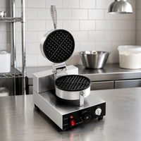 Machine à gaufres belges miniatures électriques commerciales, plaques antiadhésives, machine à gaufres pour restaurants et hôtels