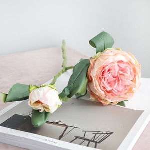Bouquet de fleurs de pivoine en rayonne écologique de haute qualité pour la Saint-Valentin, Pâques, Halloween, décoration de table, remise <span class=keywords><strong>des</strong></span> diplômes, fête <span class=keywords><strong>des</strong></span> pères - Product Image 6