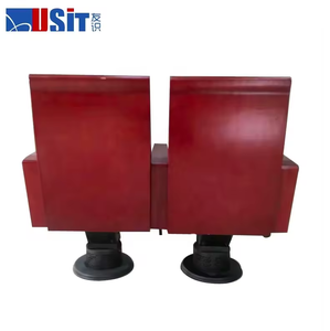 Cojín acolchado de alta calidad, silla de auditorio, sala de conferencias escolar, silla de iglesia con escritorio plegable - Product Image 4