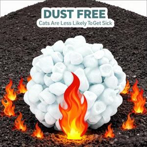 Litière pour chat légère incinérable et lavable en sable Litière agglomérante après utilisation à base de papier - Product Image 3