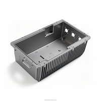 Dissipateur thermique en aluminium usiné CNC sur mesure 6061 T6, anodisé naturel, pour module d'alimentation électronique