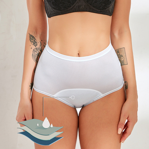 Celana dalam wanita pinggang tinggi, celana dalam wanita pinggang tinggi 3 lapis anti bocor, pakaian dalam Fitness Sporty, celana dalam menstruasi - Product Image 2