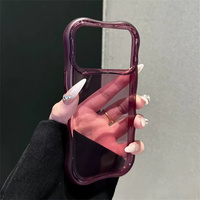 Coque de téléphone transparente couleur bonbon avec bords ondulés pour iPhone 18 Pro Max 17 16 15 Pro, antichoc, pare-chocs arrière, en TPU souple, nouvelle collection