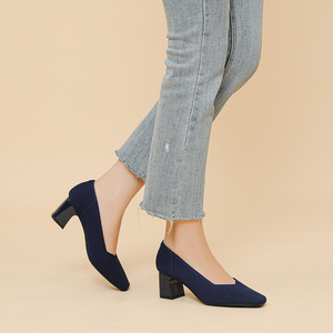 Nuove <span class=keywords><strong>Scarpe</strong></span> da Donna <span class=keywords><strong>con</strong></span> <span class=keywords><strong>Tacco</strong></span> Alto, Punta Quadrata, Colore Unico, per l'Estate - Product Image 3
