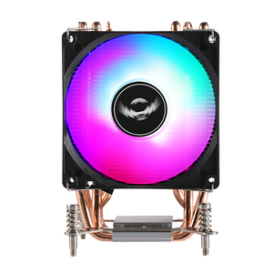 QiuzAim ordenador <span class=keywords><strong>CPU</strong></span> disipador de calor X79 X99 X299 placa base 2099 2011 E5 6 tubo de calor 90mm ventilador 3 pines 4 pines PWM iluminación - Product Image 5