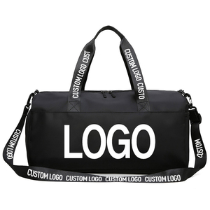 Borsa <span class=keywords><strong>da</strong></span> Palestra Personalizzata con Logo, in Poliestere Nero, Borsa <span class=keywords><strong>da</strong></span> <span class=keywords><strong>Viaggio</strong></span>, Borsa Sportiva per Allenamento, Borsone per Pernottamento - Product Image 1