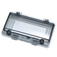 Boîtier de distribution Yuhe YH-G4 IP67 étanche et résistant aux intempéries avec fenêtre de protection transparente en PC pour utilisation extérieure, interrupteur 2-18 voies