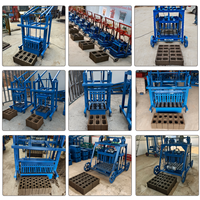 Machine manuelle de fabrication de blocs creux en cendres volantes, mobile, à commande manuelle, pour briques de béton, marque PanQi, garantie 1 an, certifiée ISO CE