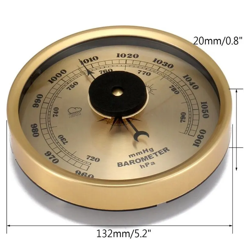 ポインターメカニカルタイプの132 mm気象機器アネロイド気圧計