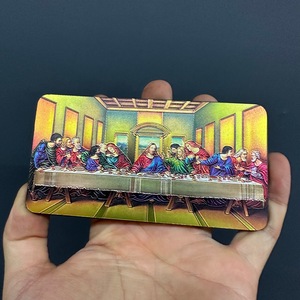 Aimant de réfrigérateur personnalisé La Cène, <span class=keywords><strong>cadeau</strong></span> religieux, boutique d'articles religieux, souvenir chrétien en gros, <span class=keywords><strong>cadeau</strong></span> de <span class=keywords><strong>Confirmation</strong></span> et de Baptême - Product Image 1