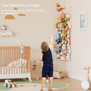 Angolo imbalsamato porta animali per lo stoccaggio di giocattoli di grandi dimensioni Organizer animale appeso bambini organizzatori di giocattoli per la conservazione di peluche - Product Image 3