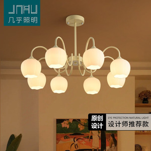 Lámpara de Techo Estilo Campestre Francés Color Crema, Lily Valley, Iluminación Principal, Popular para Dormitorio - Product Image 3