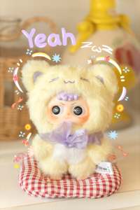 Cureplaneta Baby Three Heyme Cute Am I Confident Muñeco de Peluche y Vinilo Combinado con Temática de Comida y Animales, Caja Sorpresa, Energía Positiva, Brillante - Product Image 6