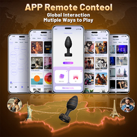 Anfänger Anal-Spielset Silikon Anal-Vibrator Butt Plug APP-Steuerung 10 Vibrierende Analplugs Prostata-Massagegerät Erotik-Spielzeug für Erwachsene