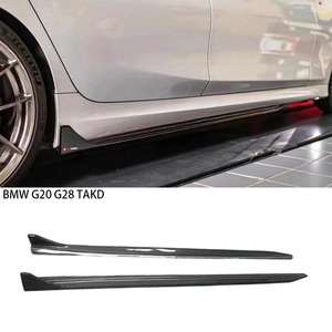 Jupes latérales en fibre de carbone style TK pour BMW Série 3 G20 G28 & M3 G80 2019-2025 - Product Image 1