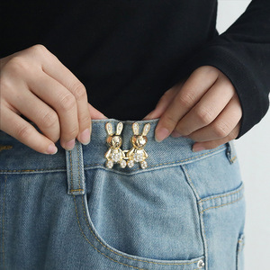 Nuevo botón a presión para jeans, sin clavos, desmontable, sin costuras, para adelgazar la cintura, se puede ajustar o cambiar de tamaño. - Product Image 3