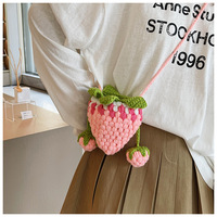 Personnalisation d'usine : Mini pochette carrée pour femme en tissu de coton entièrement tissé à la main, ouverte, style frais et doux, pour le quotidien, à porter à l'épaule