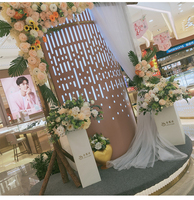 Boule de fleurs artificielles en soie de 60 cm/50 cm pour centres de table de mariage et événements festifs
