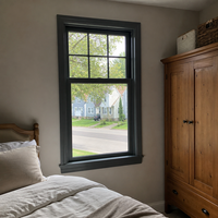 Fenêtre à double battant silencieuse, verre trempé double, anti-bruit, joint EPDM, conforme aux normes AS2047 CE NFRC, pour chambre à coucher, directement de l'usine