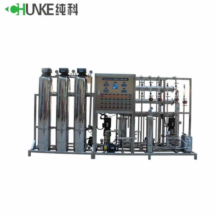 200L ss304 two tank easy control two stage purify system hot reverse osmosis water treatment machine low TDS fresh water