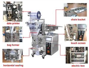 Equipo de Empaquetado Vertical de Alimentos, Máquina Automática de Llenado de Aire con Nitrógeno para Granulados de Frijol Verde, Papas Fritas y Snacks Inflados - Product Image 2