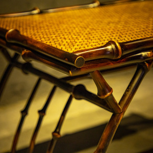 Bamboo Tea Table Handmade Chinese Style Antique Coffee Table For Tea Room - Product Image 3