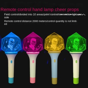 Bâton lumineux translucide personnalisé pour concert, avec éclairage 3D rotatif à 360 degrés et 15 couleurs, télécommande DMX - Product Image 2