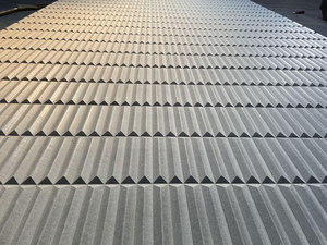 Panneaux de revêtement décoratifs modernes perforés pour bureaux, hôtels, appartements, antidérapants, extérieurs, en <span class=keywords><strong>ciment</strong></span> sculpté 3D - Product Image 5