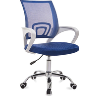 Mobilier de bureau Chaise accoudoir ergonomique rotative Chaise de bureau élévatrice avec support lombaire mobile
