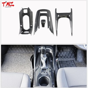 17 adet karbon örgü desenli iç döşeme seti dekor kapakları Toyota Corolla ve Levin 2014-2018 RHD için uygun - Product Image 4
