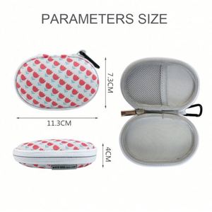 Estuche pequeño de EVA con diseño personalizado, impermeable, portátil, para auriculares con cable, bolsa de transporte para auriculares. - Product Image 5